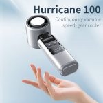 High-Speed Turbo Handheld AC Cooling Fan with LED Light